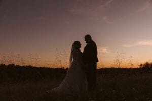 The Gambrel Barn Wedding Sunset Silhouette